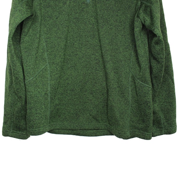 Devon & Jones Men’s 1/4 Zipped Neckline Green Sweater Large - Picture 2 of 7